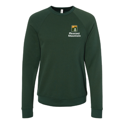 Pleasant Mountain Logo 2 Full color -- Crewneck Sweatshirt Forest