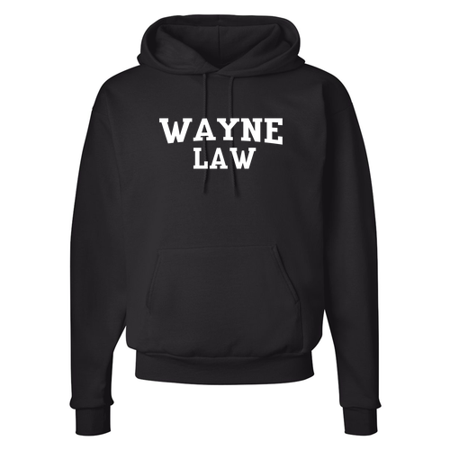 Hanes 50/50 Fleece Pullover Hoodie -- Black