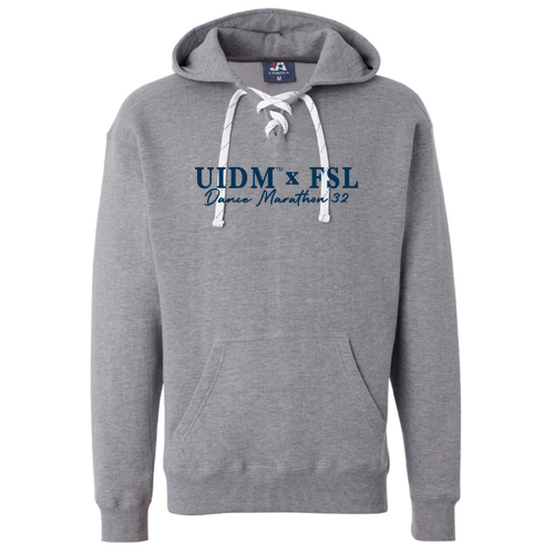 J America Sport Lace Hooded Sweatshirt -- Oxford