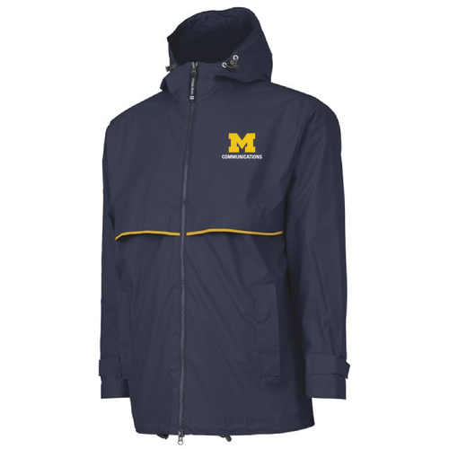 Charles River New England Rain Jacket -- Navy / Yellow