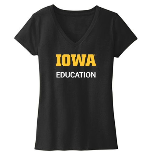 District Womens Re-Tee V-Neck -- Black