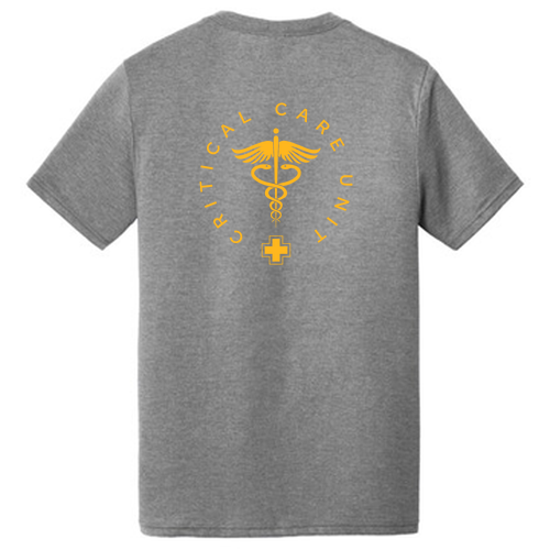 District Made Men's Perfect Tri V-Neck Tee -- Grey Frost
