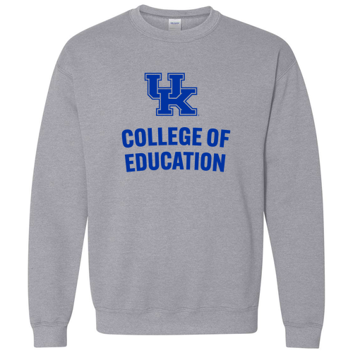 College of Education Gildan Heavy Blend Crew Neck Sweatshirt -- Sport Grey