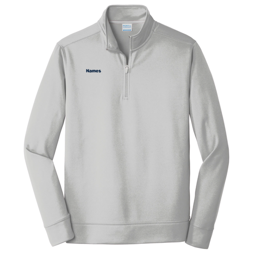 Port & Company Performance Fleece 1/4-Zip Pullover Sweatshirt -- Silver