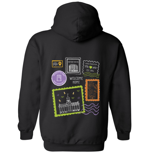Gildan Heavy Blend Hooded Sweatshirt -- Black