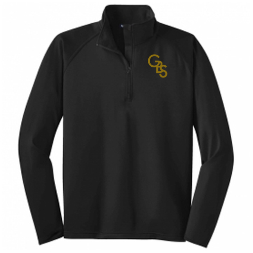 Sport Tek Sport Wick Stretch Half Zip Pullover -- Black