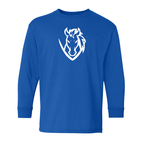 Gildan Youth Longsleeve T-Shirt -- Royal