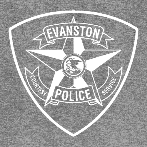 Evanston Police Tee -- Grey Frost