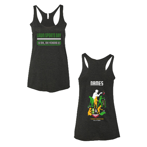 Next Level Apparel Ladies Tri Blend Racerback Tank -- Vintage Black