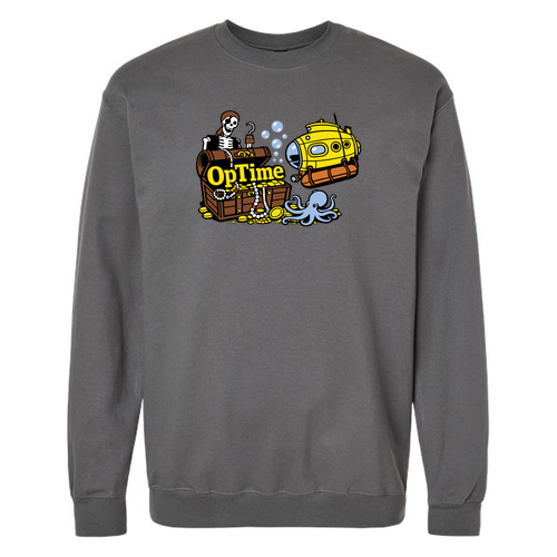 Gildan Adult Softstyle Fleece Crew Sweatshirt -- Charcoal