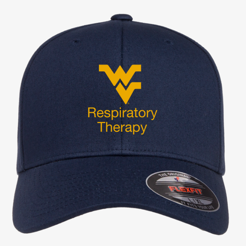 Embroidered Yupoong Flexfit Low Profile Twill Hat -- Navy