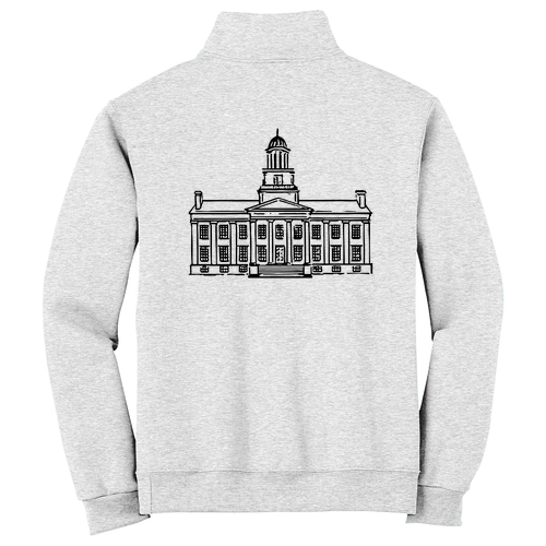 Jerzees 1/4 Zip Cadet Sweatshirt -- Ash