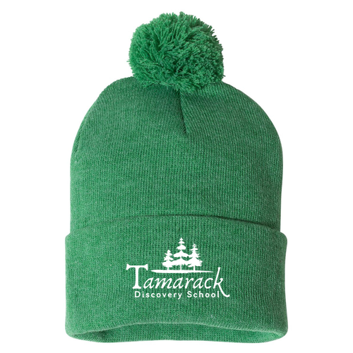 Sportsman Pom Pom Knit Hat -- Heather Kelly