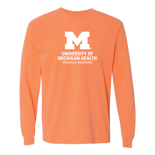 Mens/Unisex Comfort Colors Ringspun Long Sleeve Tee -- Melon