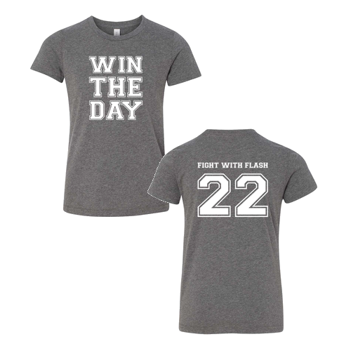 YOUTH Bella Canvas Heather CVC Short Sleeve Tee -- Deep Heather