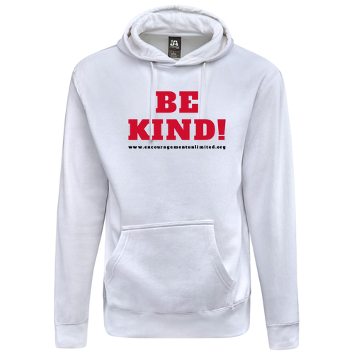 J America Unisex BTB Fleece Hooded Sweatshirt -- White