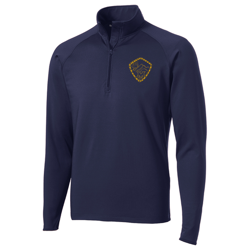 Sport Tek Sport Wick Stretch Half Zip Pullover -- True Navy