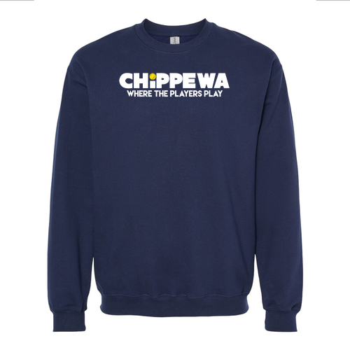 Gildan Adult Softstyle Fleece Crew Sweatshirt -- Navy