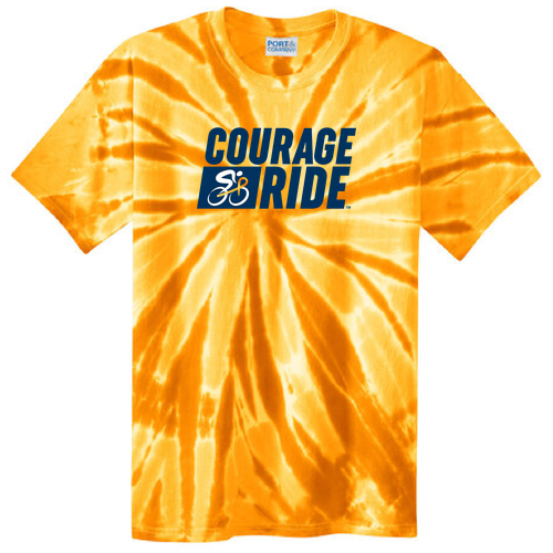 Port and Company Tie Dye Tee -- Gold