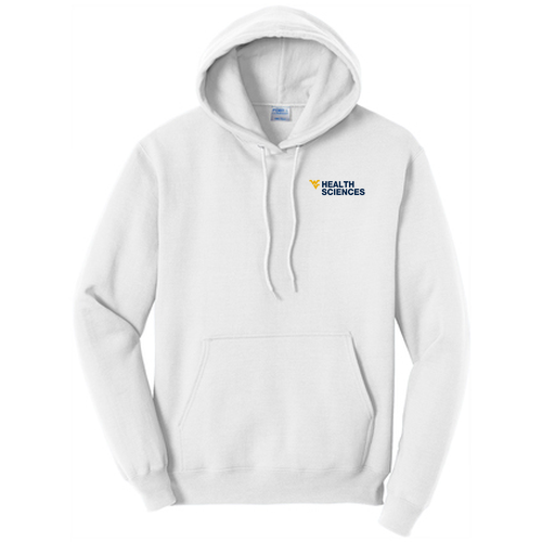 Port and Company Core Fleece Pullover Hooded Sweatshirt -- White