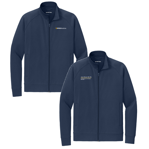 Sport-Tek Sport-Wick Stretch Full-Zip Cadet Jacket -- True Navy