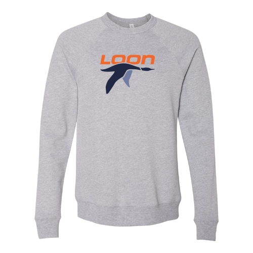 Loon Logo 1 Full color -- Crewneck Sweatshirt Athletic Heather