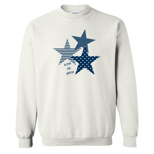 Gildan Heavy Blend Crew Neck White Sweatshirt