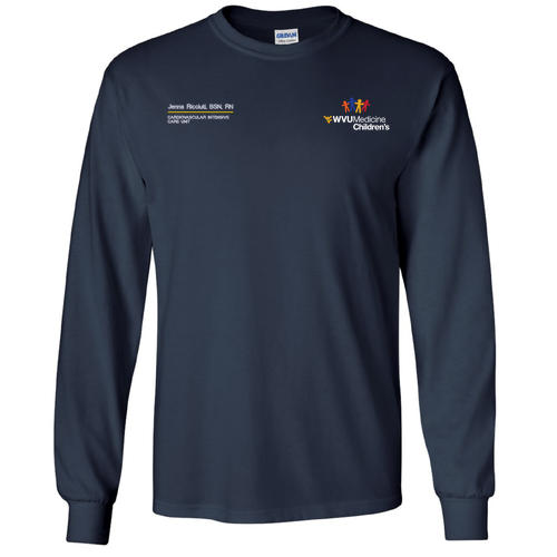 Gildan Ultra Cotton Longsleeve Basic T-Shirt -- Navy