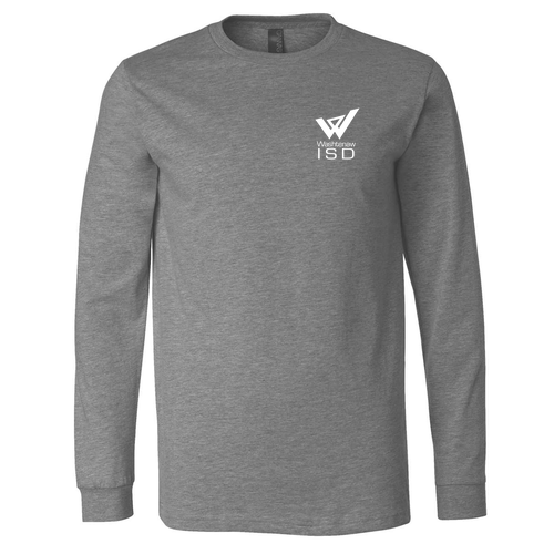 Mens/Unisex Bella Canvas Soft Fitted CVC Long Sleeve Tee -- Deep Heather