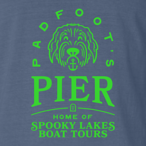 Padfoot's Pier Comfort Colors Youth Garment-Dyed Heavyweight T-Shirt -- China Blue