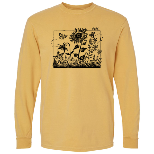 Comfort Colors Unisex Garment-Dyed Heavyweight Long Sleeve T-Shirt -- Mustard