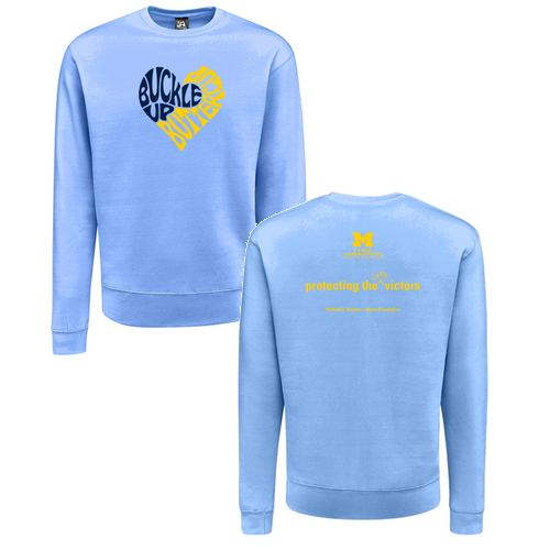 J. America Soft BTB Fleece Crewneck Sweatshirt -- Carolina Blue