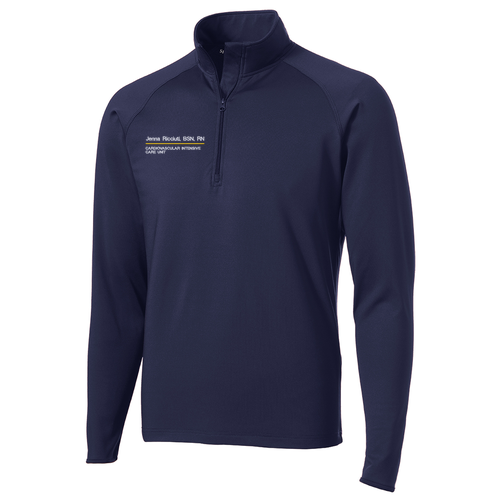 Sport Tek Sport Wick Stretch Half Zip Pullover -- True Navy