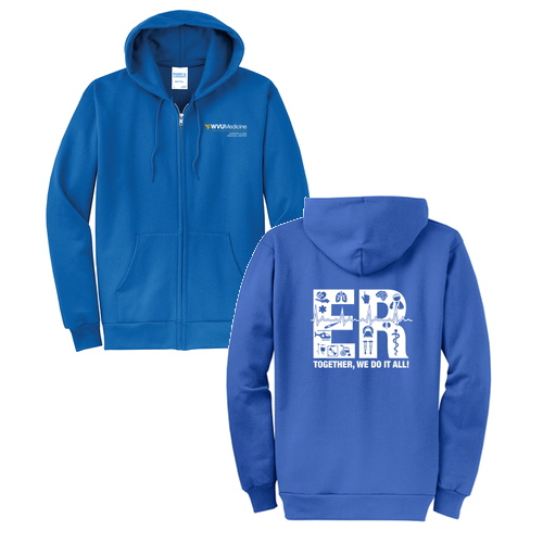 Port and Company Classic Full Zip Hooded Sweatshirt -- Royal