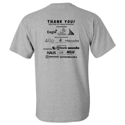 Short Sleeve Pride Tee -- Sport Grey