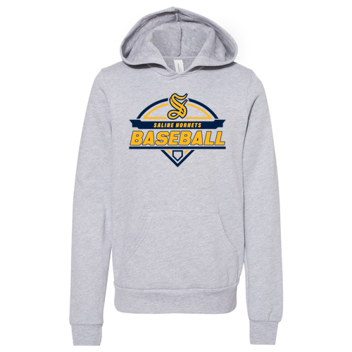 Bella Canvas Youth Sponge Fleece Hooded Sweatshirt -- Athletic Heather