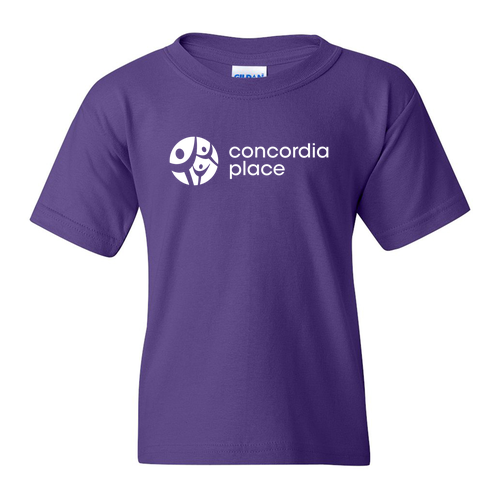 YOUTH Gildan Heavy Cotton Basic T-Shirt -- Purple