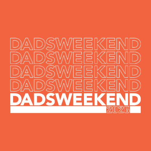 Dad's Weekend Crewneck Sweatshirt -- Orange