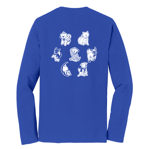 Port and Company Long Sleeve Fan Favorite Tee -- True Royal