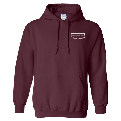Law Books Hooded Sweatshirt -- Maroon