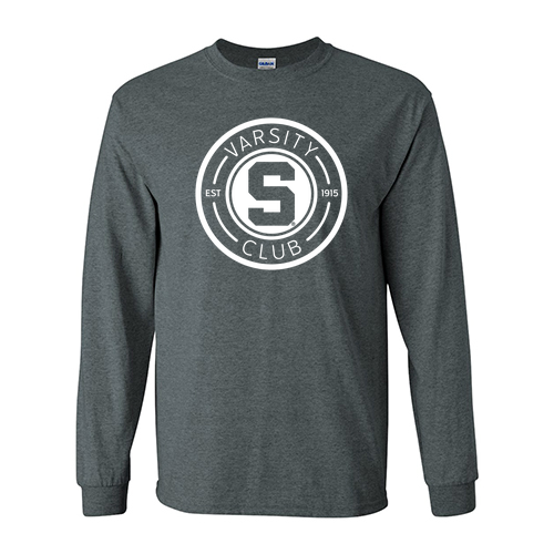 Gildan Ultra Cotton Longsleeve Basic T-Shirt -- Dark Heather