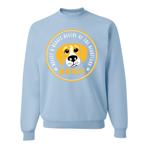 Jerzees 8 Oz., 50/50 Nublend Fleece Crew -- Light Blue