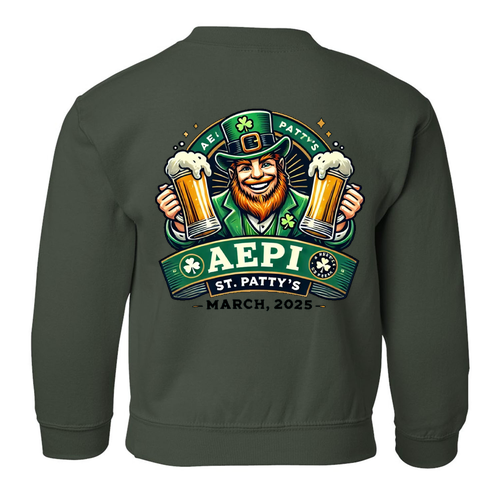 Gildan Heavy Blend Youth Crew Neck Sweatshirt -- Forest Green