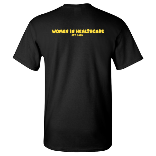 Yellow WIH Gildan Heavy Cotton Basic T-Shirt -- Black