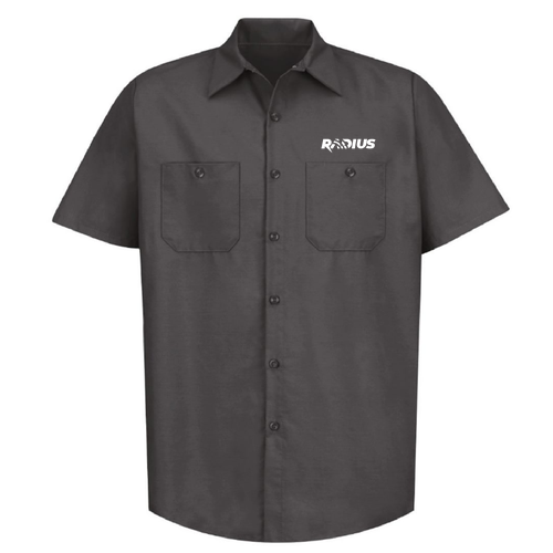 Red Kap Industrial Short Sleeve Work Shirt -- Charcoal