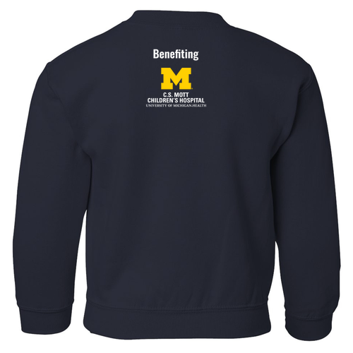 Youth Gildan Heavy Blend Crewneck Sweatshirt -- Navy
