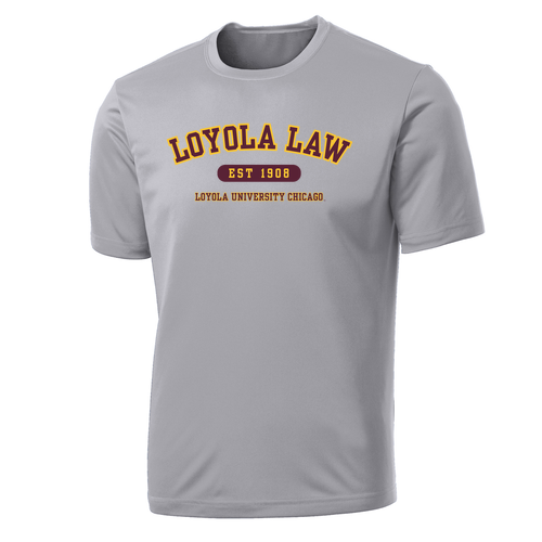 Loyola Law Performance Tee -- Silver