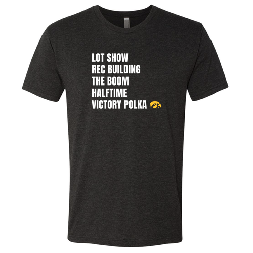 HMB Set List Unisex TriBlend Tee -- Vintage Black