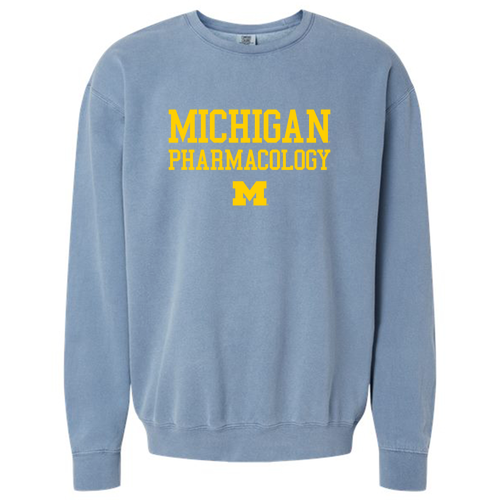 Comfort Colors Lightweight Adult Ringspun Crewneck Sweatshirt -- Blue Jean