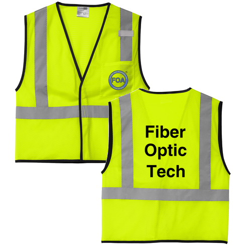 Cornerstone Ansi 107 Class 2 Economy Mesh One-Pocket Vest. -- Safety Yellow